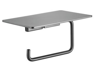 Держатель для туалетной бумаги с полочкой Rose RG1805T пепельный